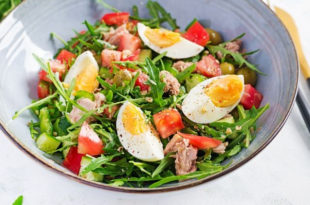 egg salad in a bowl
