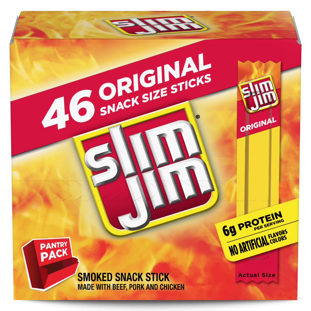 A box of slim jims (Are Slim Jims Good for Weight Loss?)