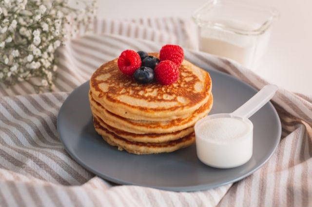 protein pancakes on a plate (Are Protein Pancakes Good For Weight Loss?)