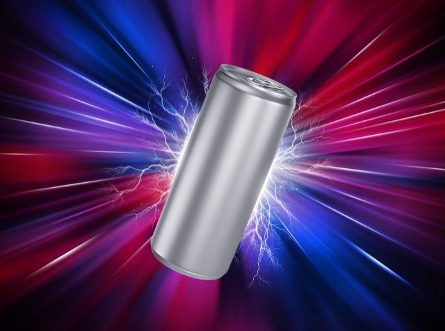 an image of a can in a colorful background (best energy drink for weight loss)